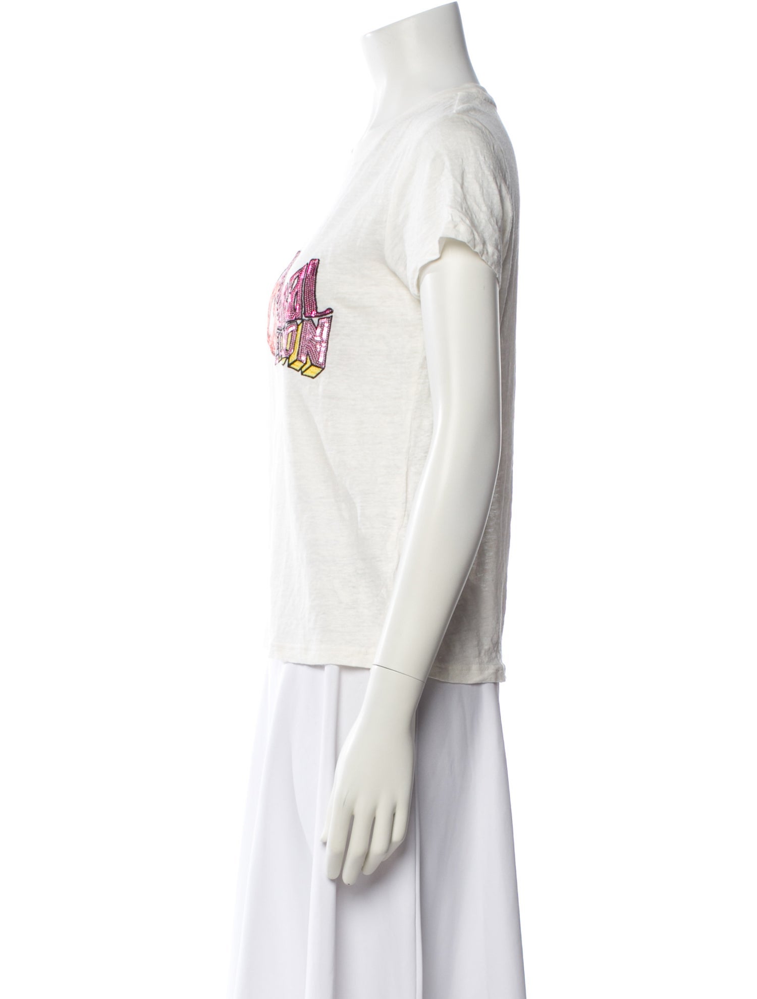 Zimmermann Linen Graphic Print T-Shirt