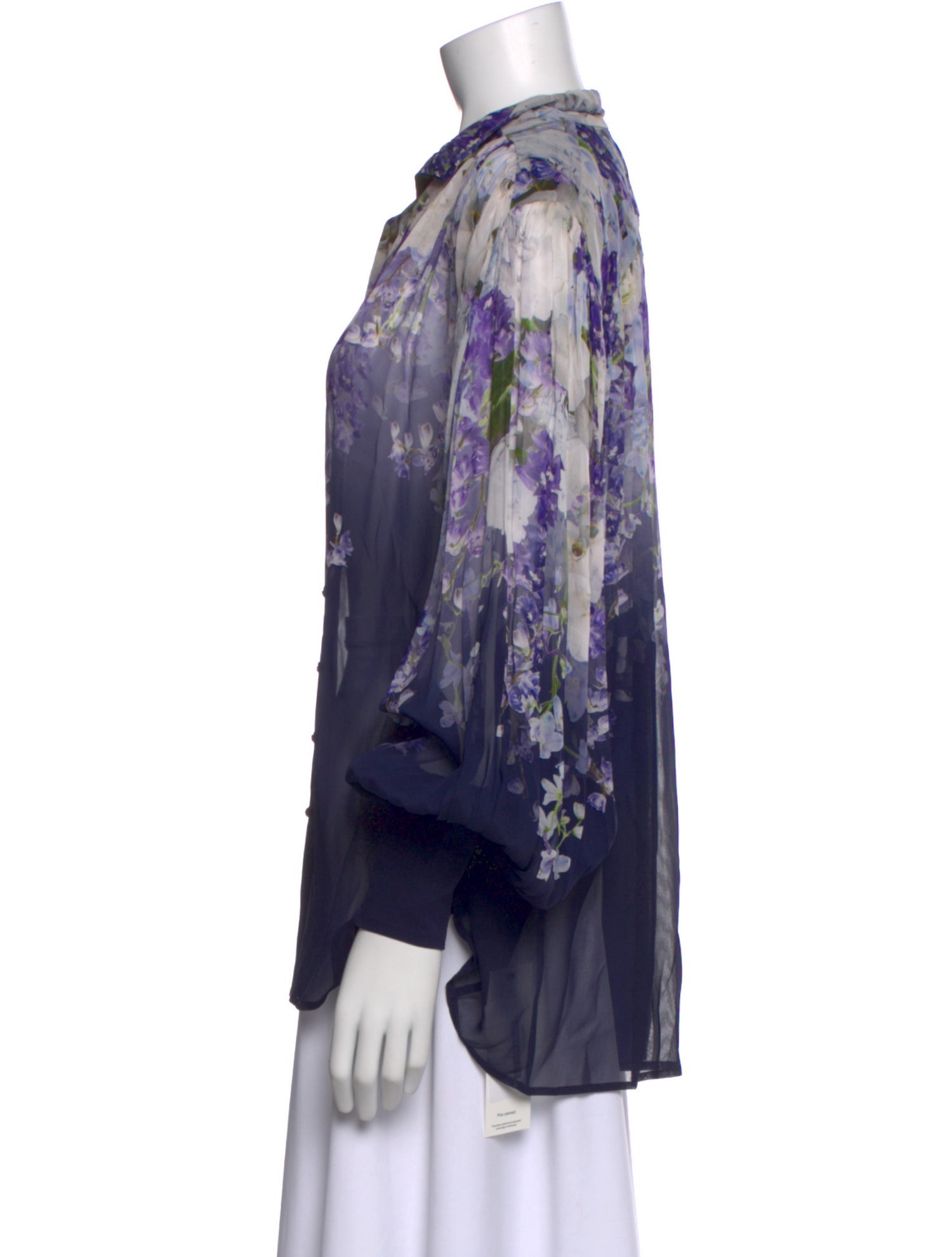 Zimmermann Floral Print Long Sleeve Blouse