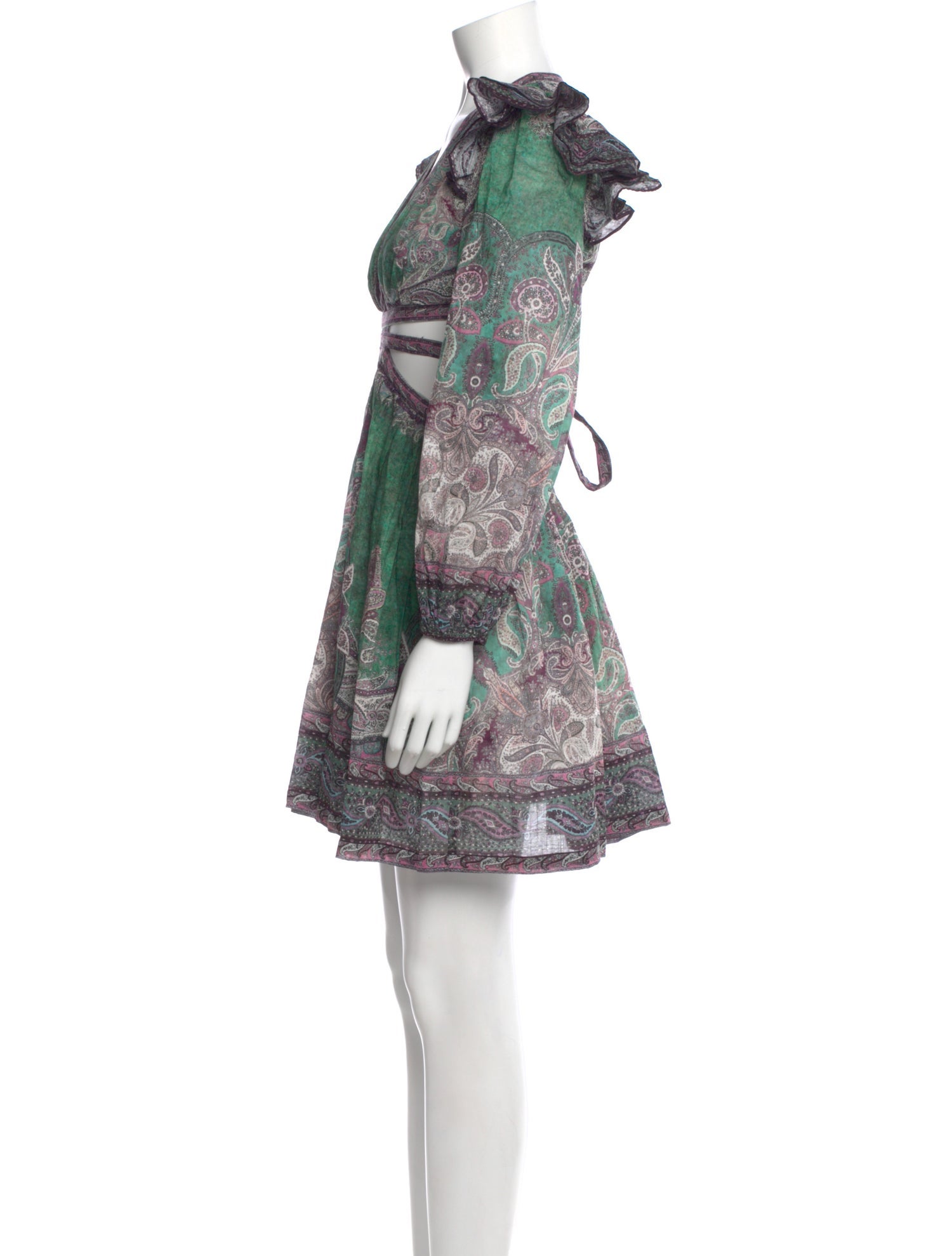 Zimmermann Paisley Print Mini Dress