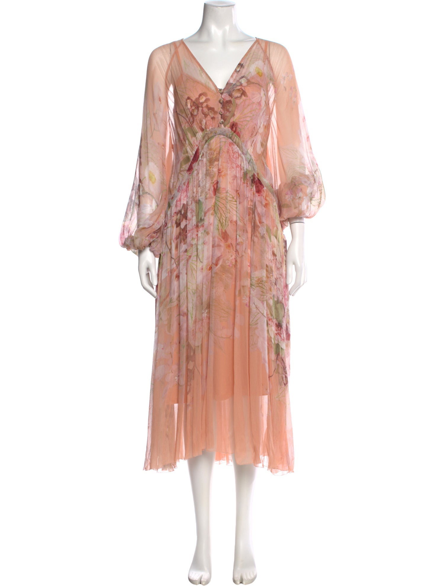 Zimmermann Floral Print Long Dress