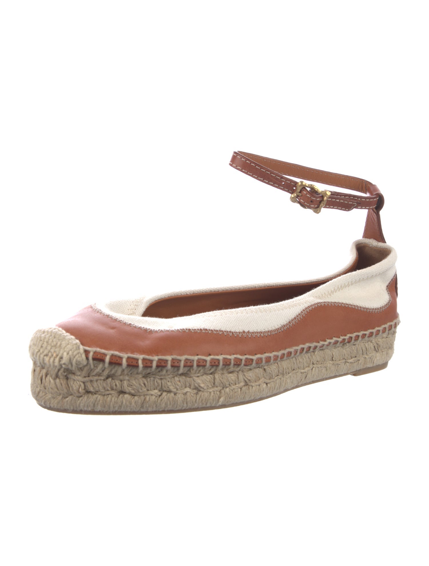 Zimmermann Leather Colorblock Pattern Espadrilles