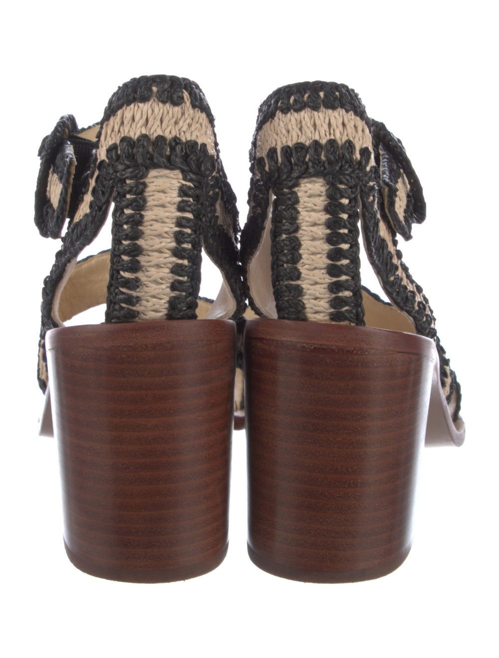 Zimmermann Raffia Patterned Slingback Sandals - image 4