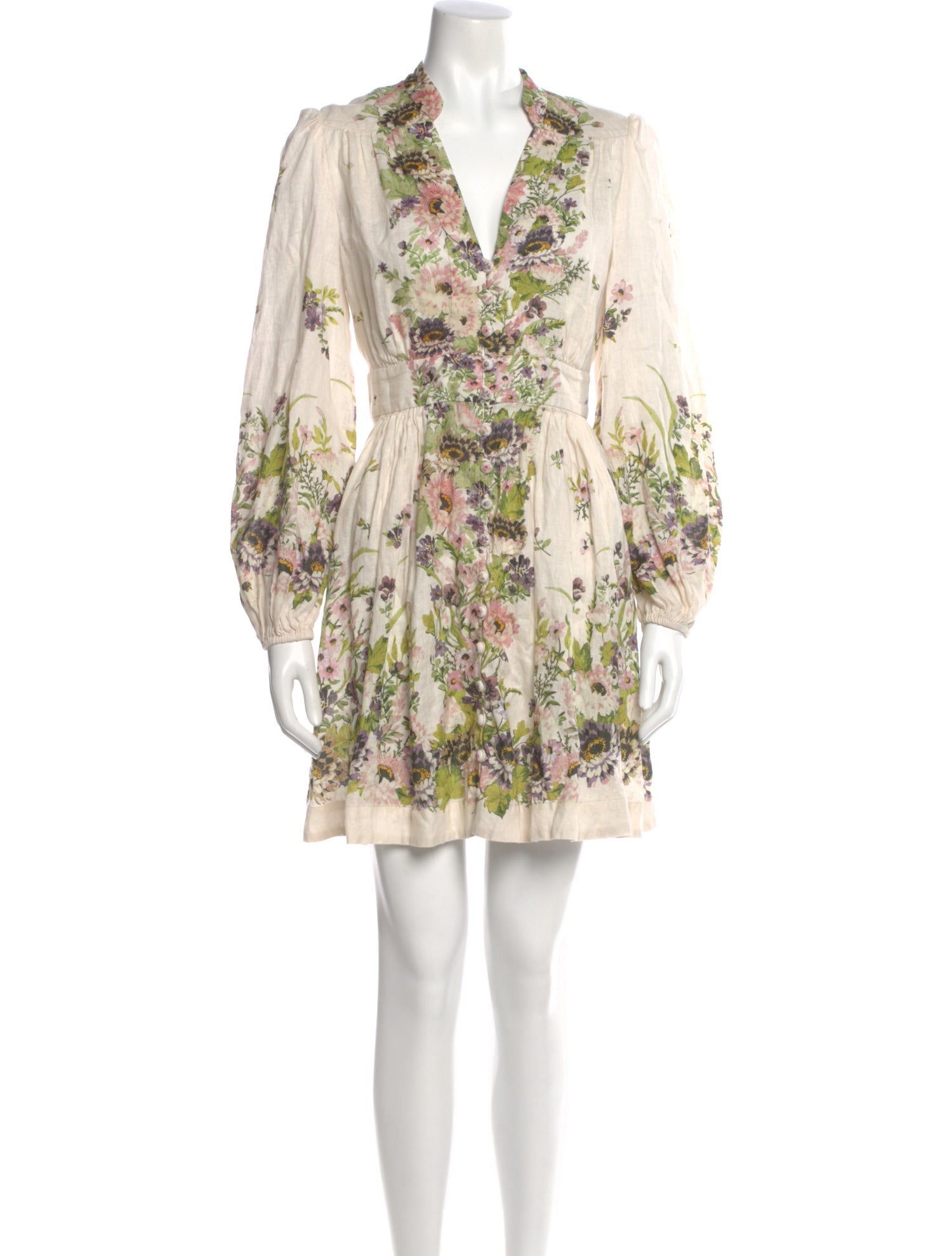 Zimmermann Linen Mini Dress - Neutrals Dresses, Clothing - WZI198577 | The  RealReal