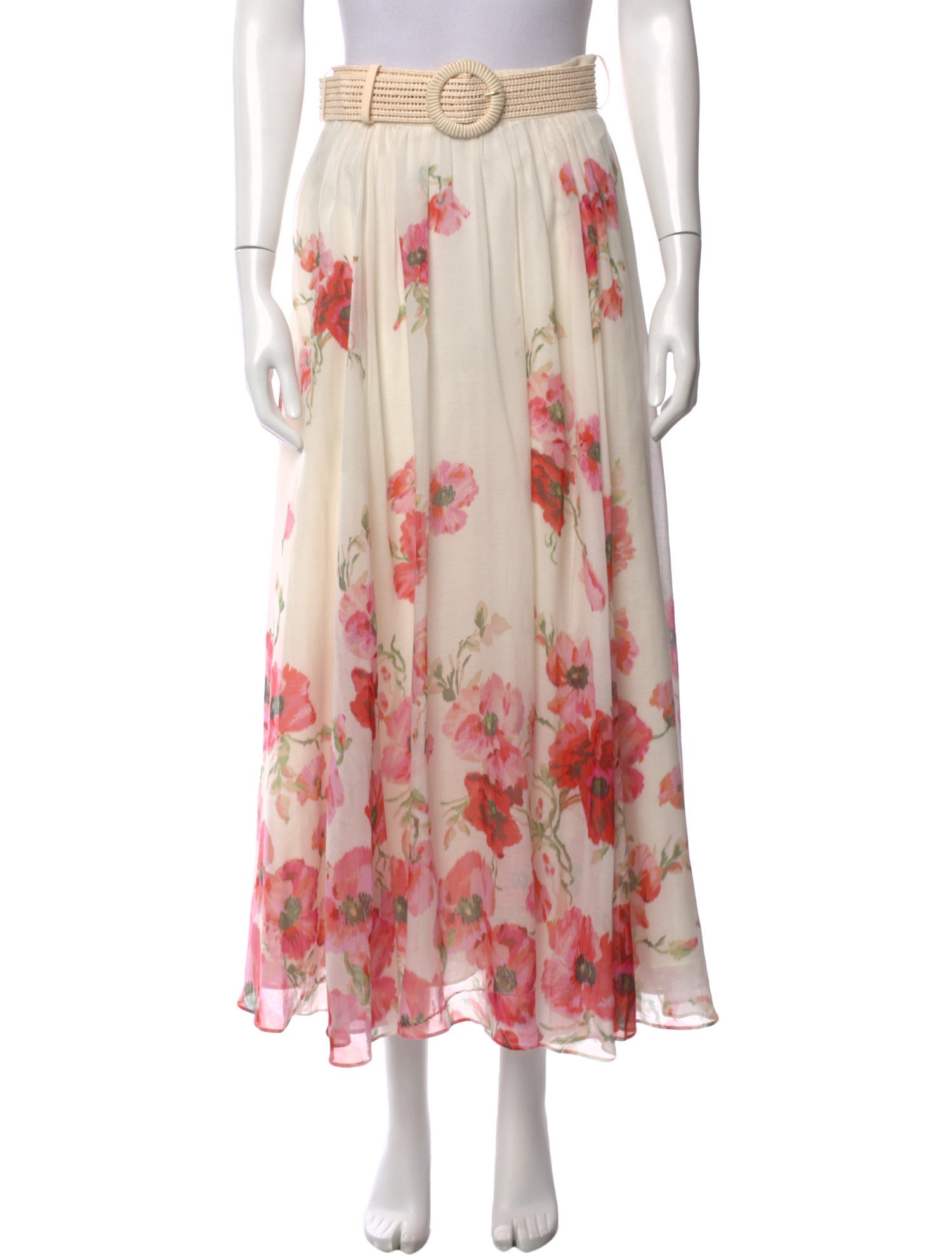 Zimmermann Floral Print Long Skirt