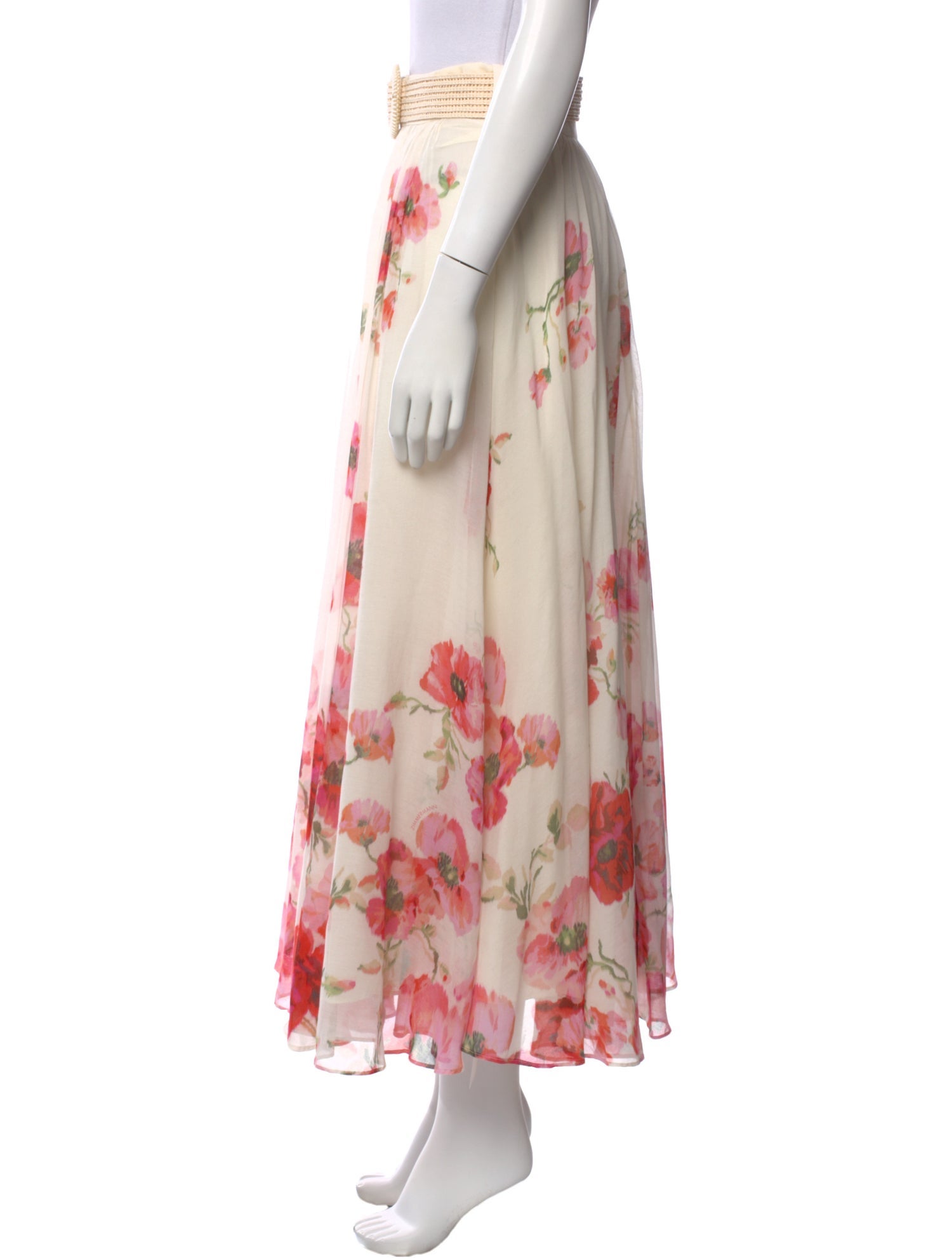 Zimmermann Floral Print Long Skirt