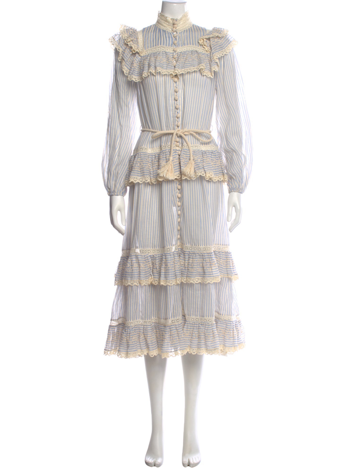 Zimmermann Striped Midi Length Dress