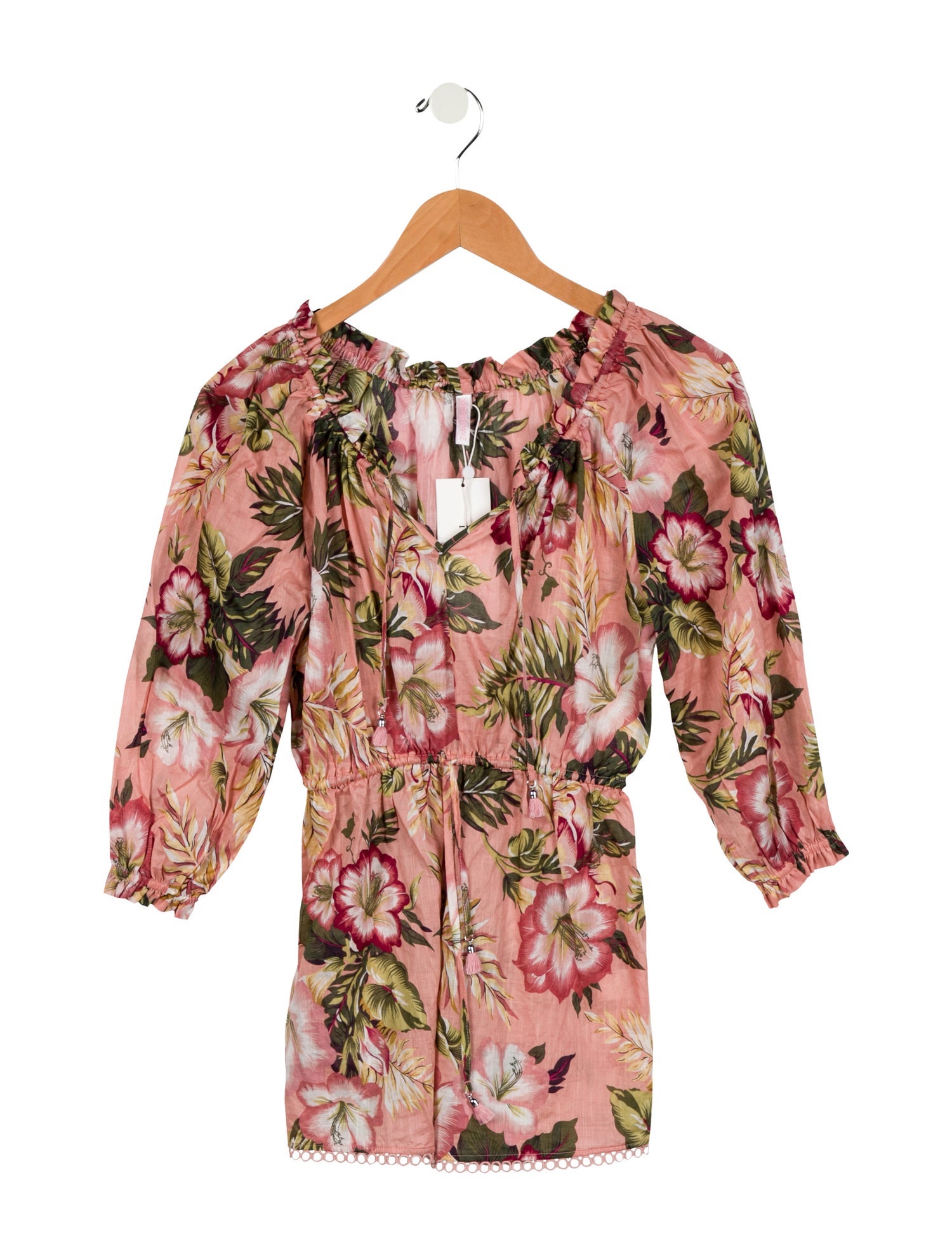 Zimmermann Girls' Floral Print Romper