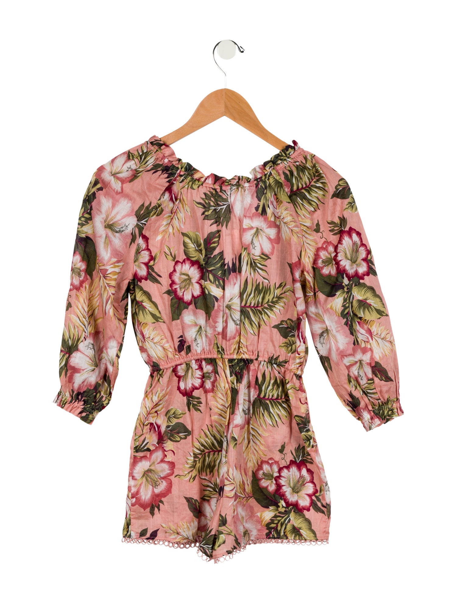 Zimmermann Girls' Floral Print Romper