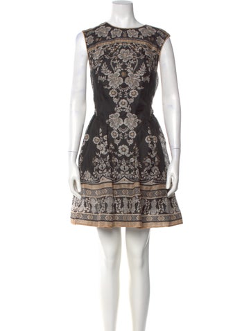 Pre-owned Zimmermann Linen Mini Dress In Blue