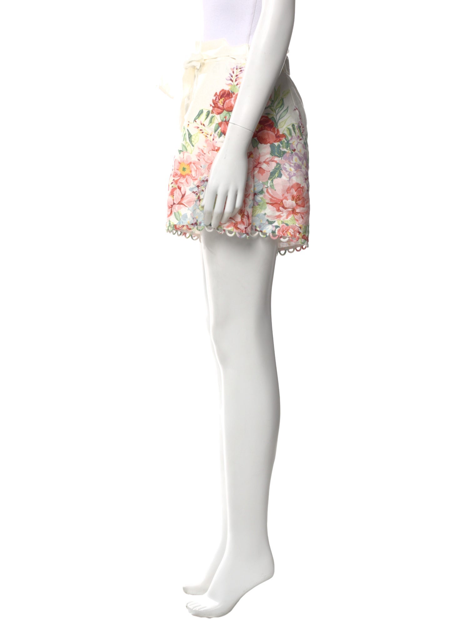 Zimmermann Linen Mini Shorts