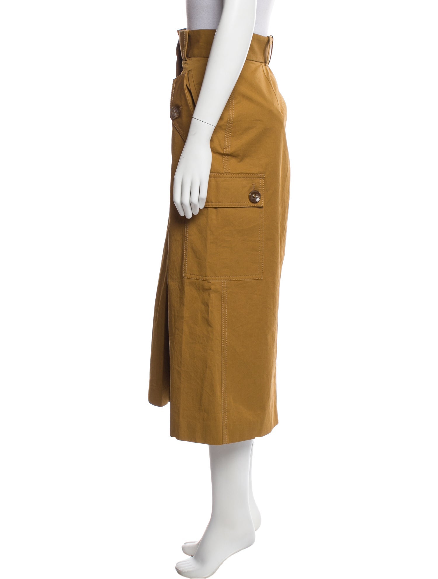 Zimmermann Pleated Accents Midi Length Skirt w/ Tags