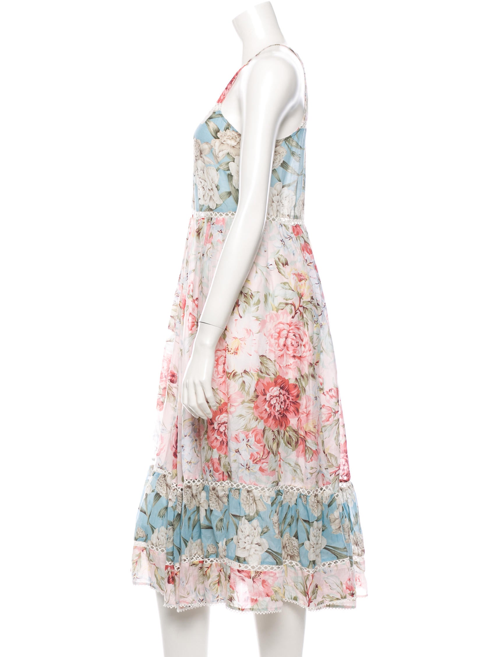 Zimmermann Zimmerman Floral Dress - Blue Dresses, Clothing - WZI20206 ...