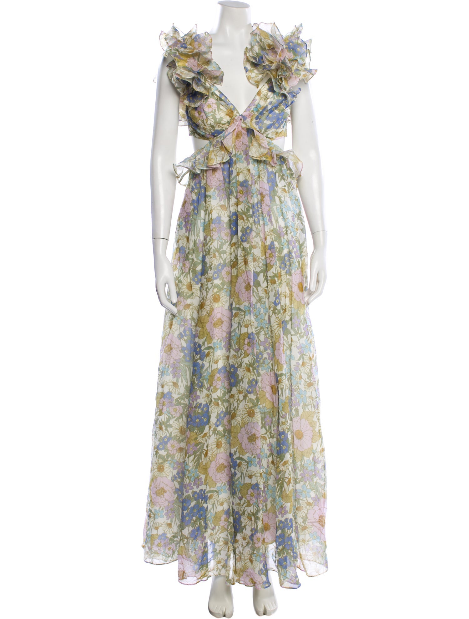 Zimmermann Floral Print Long Dress