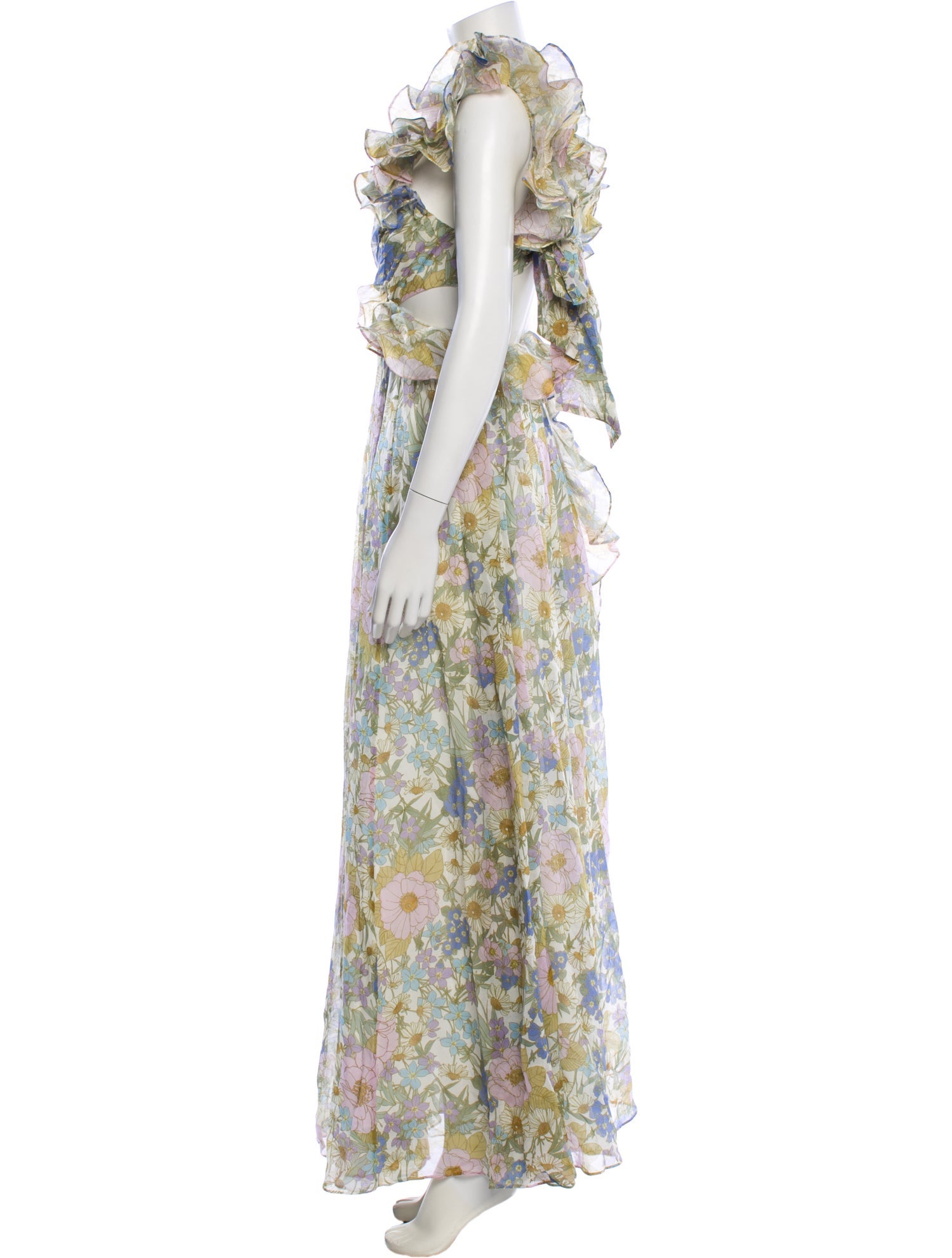 Zimmermann Floral Print Long Dress