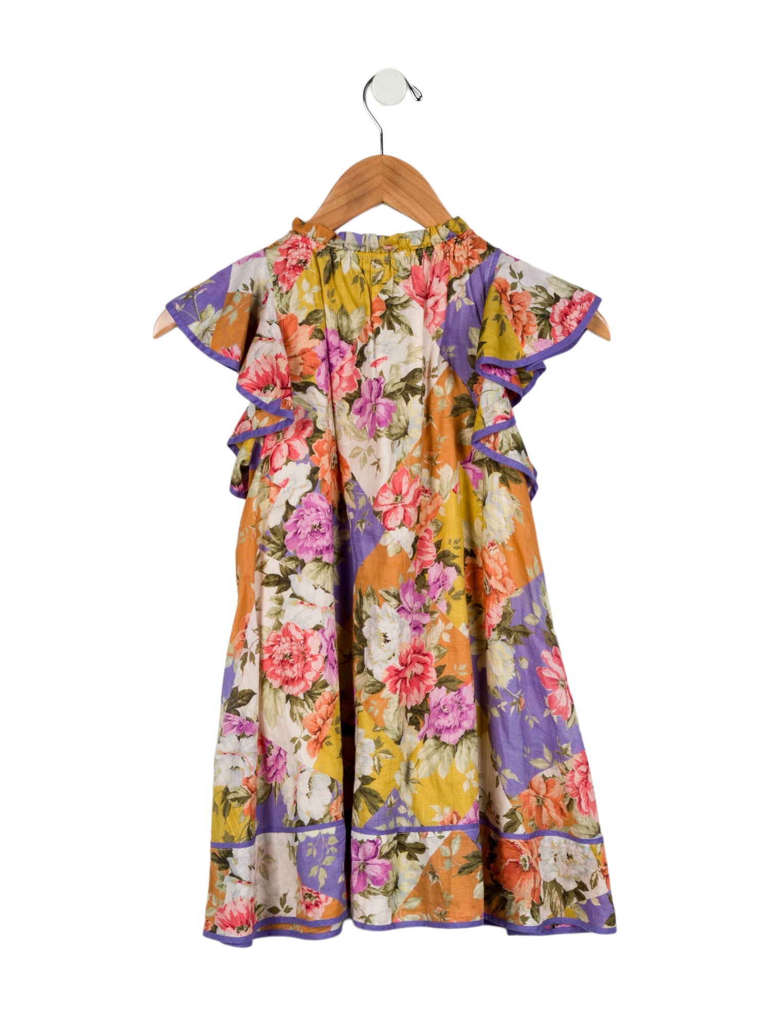 Zimmermann Girls' Sleeveless Floral Print Dress