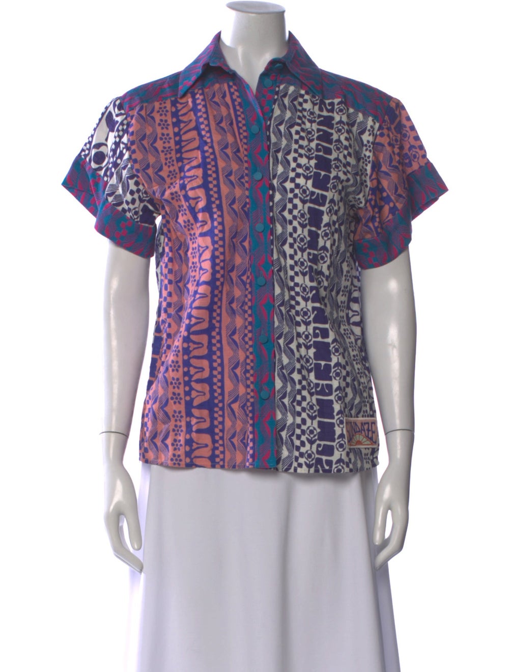 Zimmermann Acadian Spliced Printed Blouse