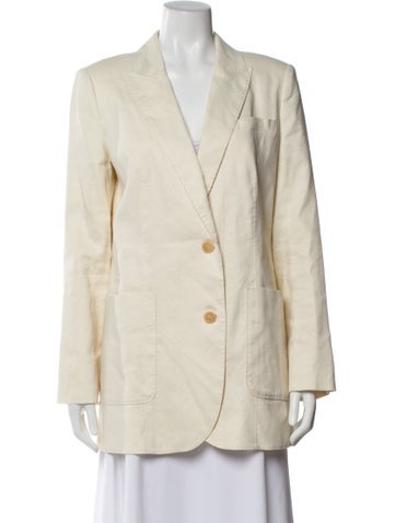 Pre-owned Zimmermann Linen Blazer In Neutral