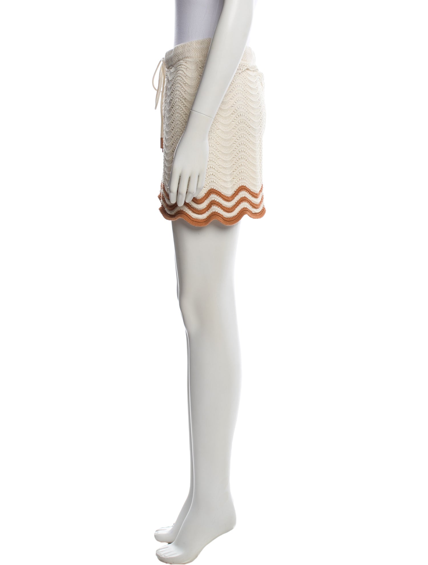 Zimmermann Lace Pattern Mini Shorts