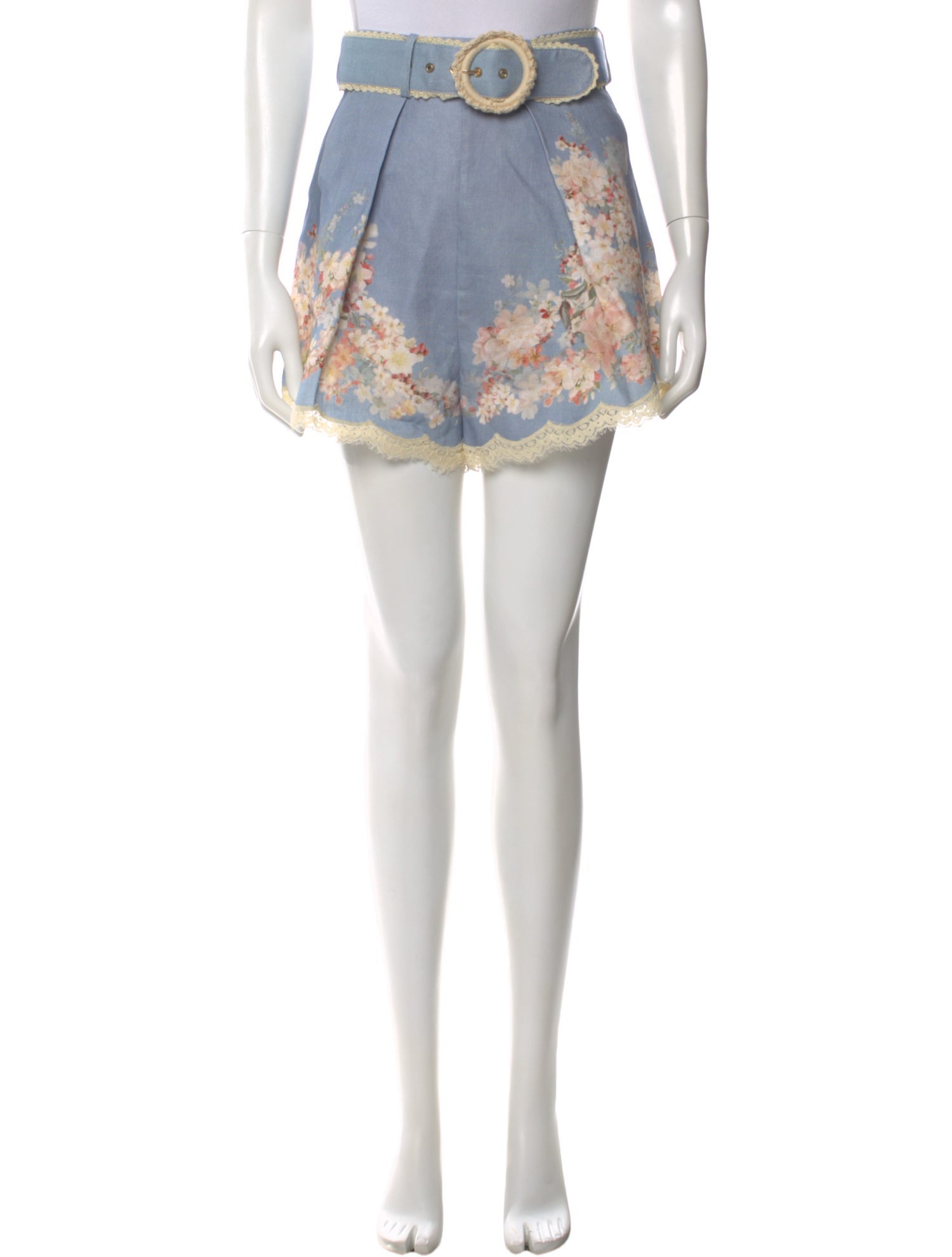 Zimmermann Linen Mini Shorts