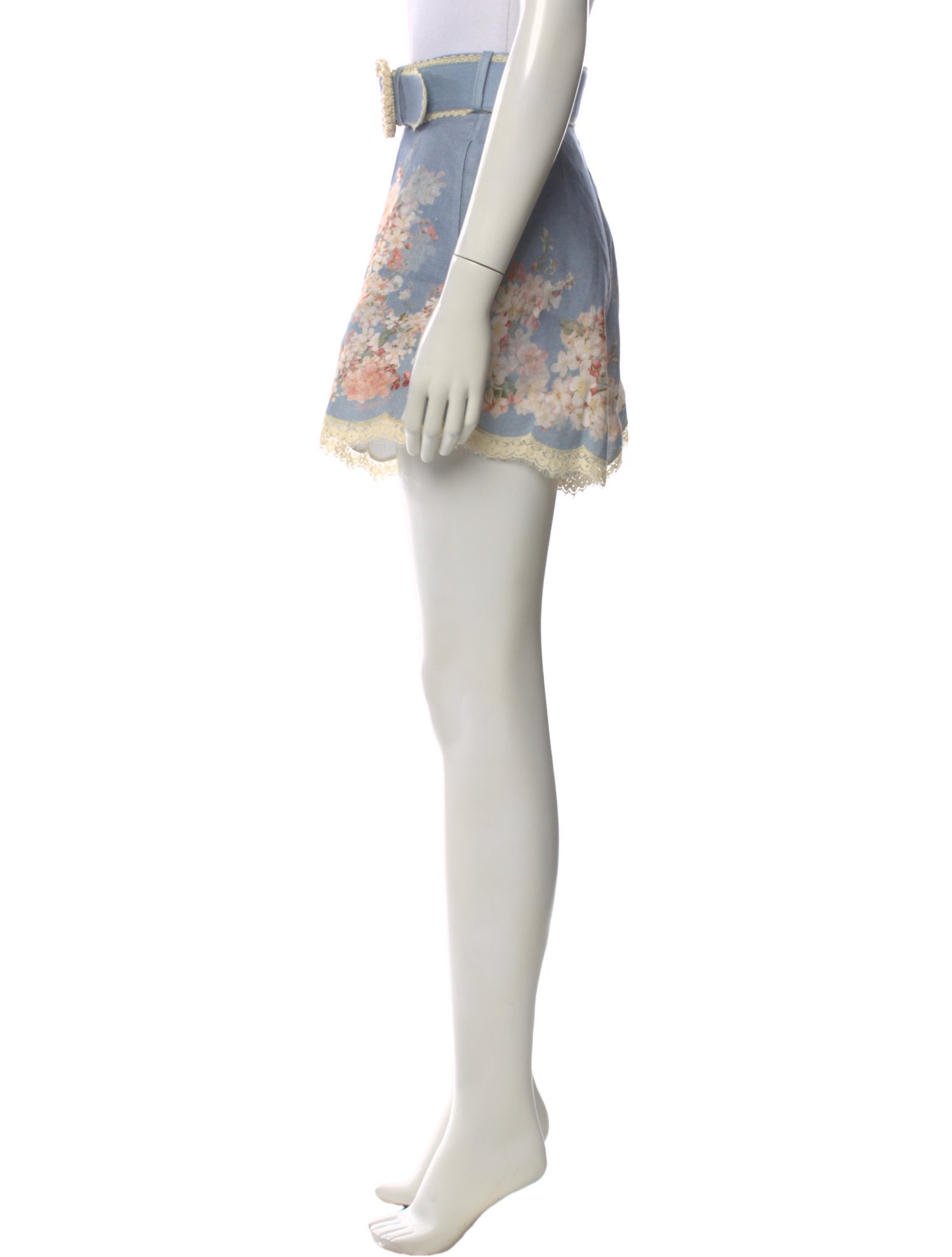 Zimmermann Linen Mini Shorts