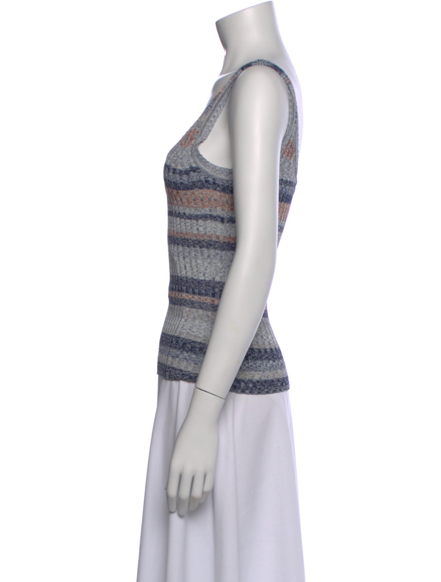 Zimmermann Striped Scoop Neck Top