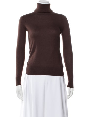 Pre-owned Zimmermann Cashmere Turtleneck Sweater In Brown