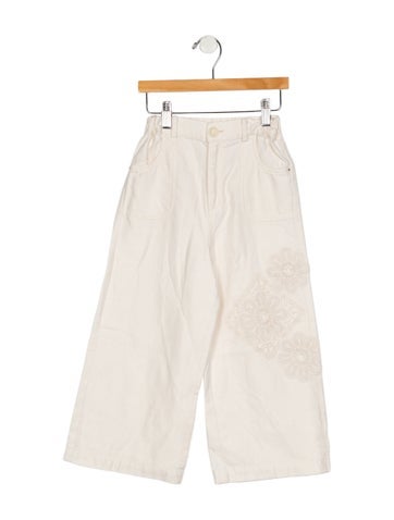 Pre-owned Zimmermann Babies' Toddler Girls' Wide Pants In Neutral