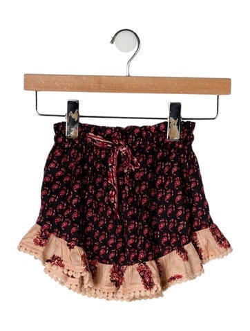 Pre-owned Zimmermann Babies' Printed Skirt In Black