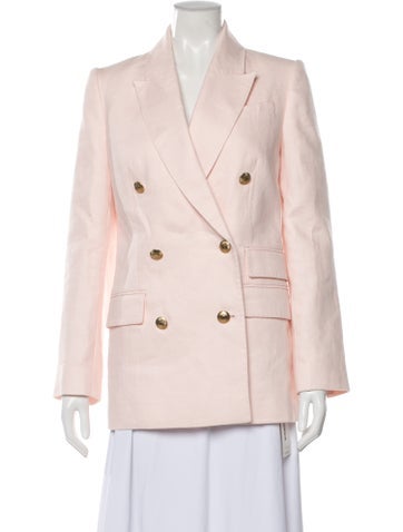 Pre-owned Zimmermann Linen Blazer In Pink