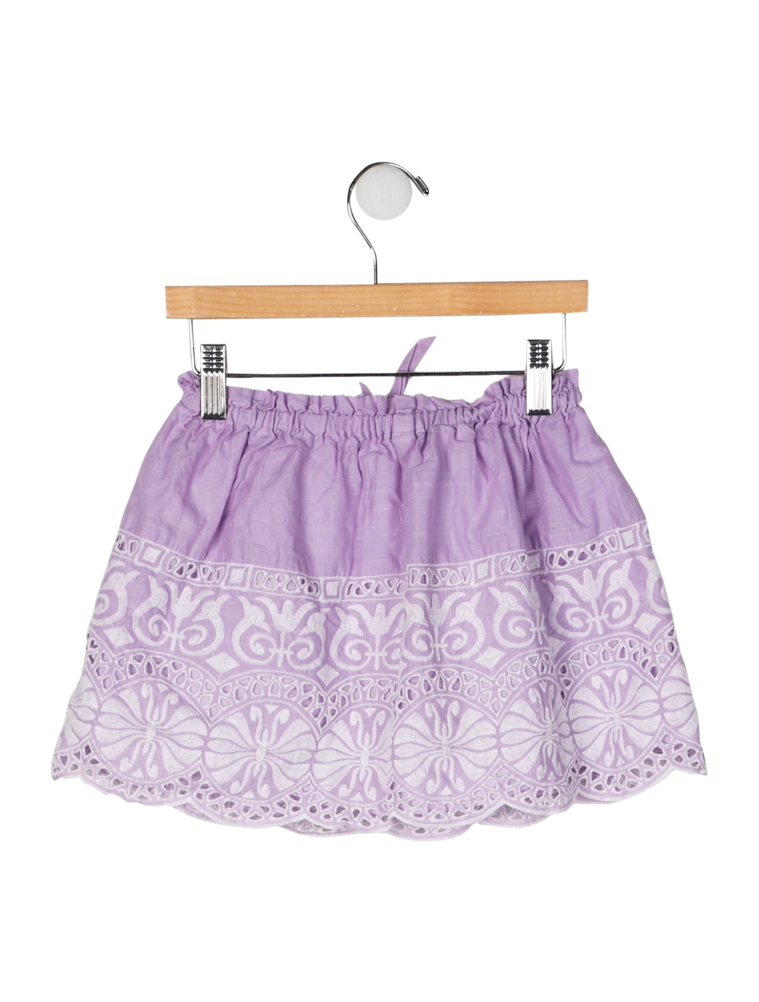 Zimmermann Cotton Ruffle Accent Skirt