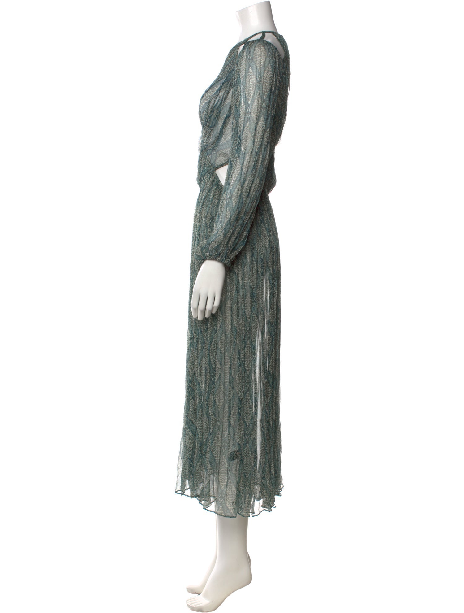 Zimmermann Riot Web w/Slip Midi Length Dress