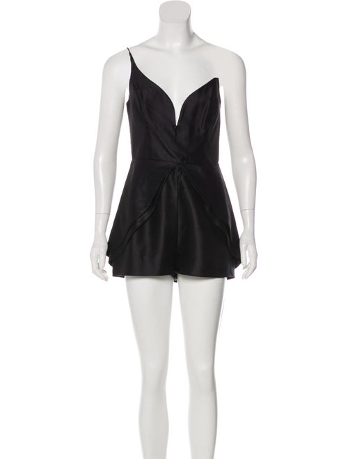 Zimmermann Sleeveless Silk Romper Black