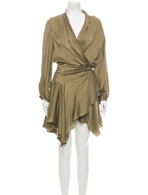 Zimmermann Silk Mini Dress Green