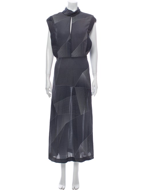Zimmermann Striped Long Dress Blue