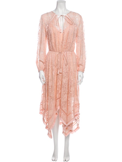 Zimmermann Silk Long Dress Pink