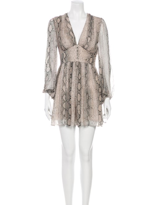 Zimmermann Silk Animal Print Romper