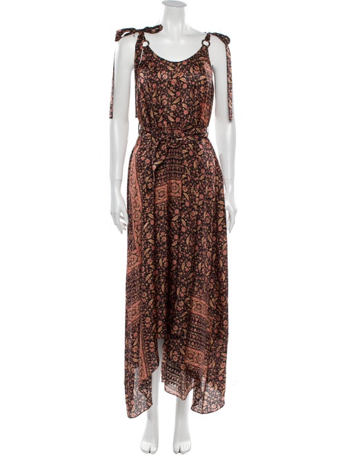 Zimmermann Silk Long Dress Orange