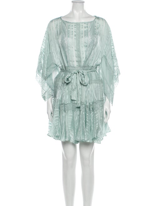 Zimmermann Silk Mini Dress Green