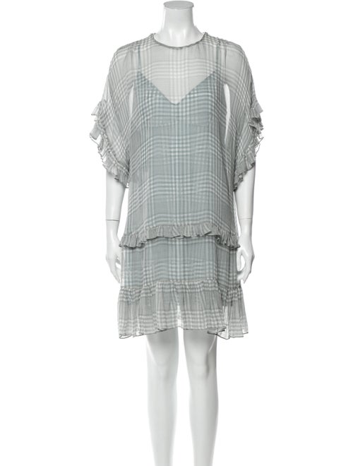 Zimmermann Silk Mini Dress Grey