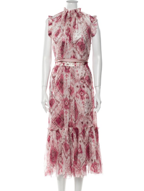 Zimmermann Silk Long Dress Pink