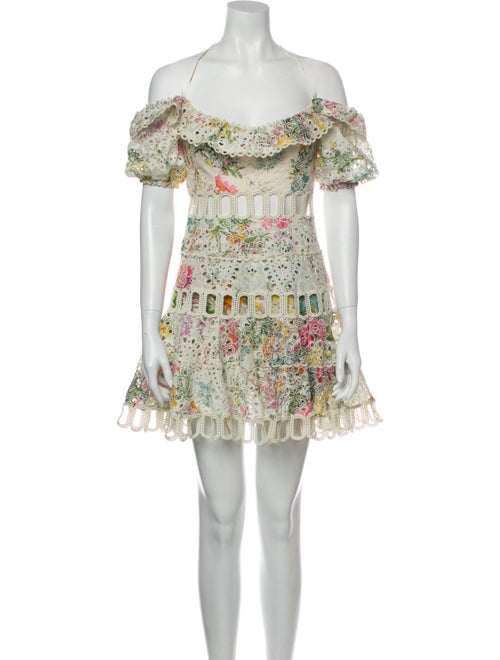 Zimmermann Floral Print Mini Dress