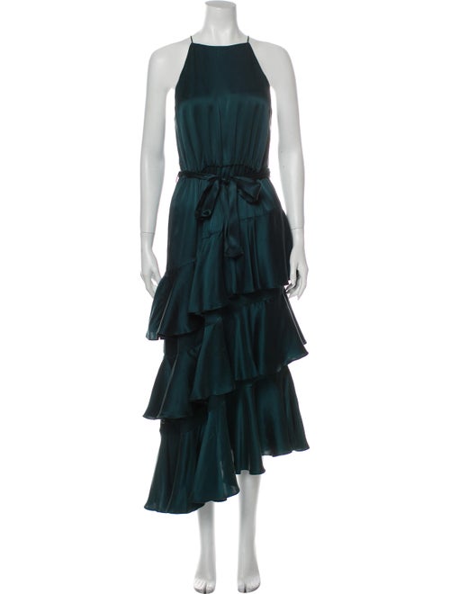 Zimmermann Silk Long Dress Green