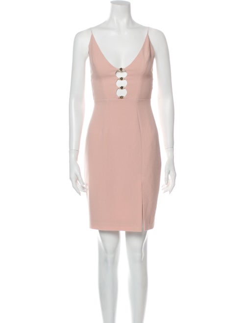 Zimmermann V-Neck Mini Dress Pink