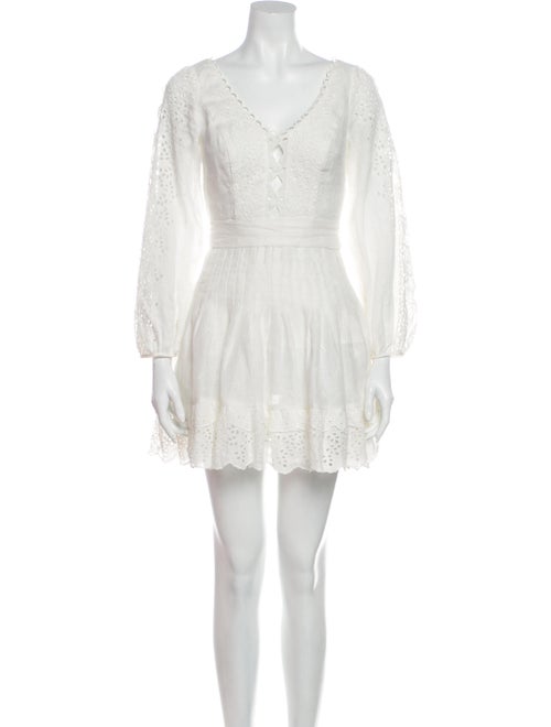 Zimmermann Linen Mini Dress White