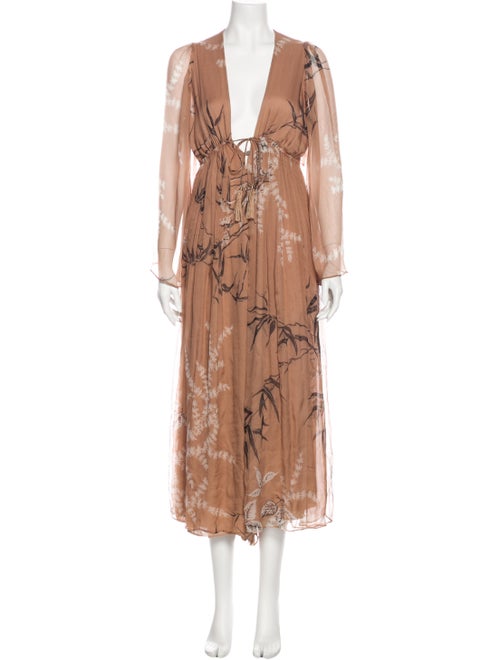 Zimmermann Silk Floral Print Jumpsuit