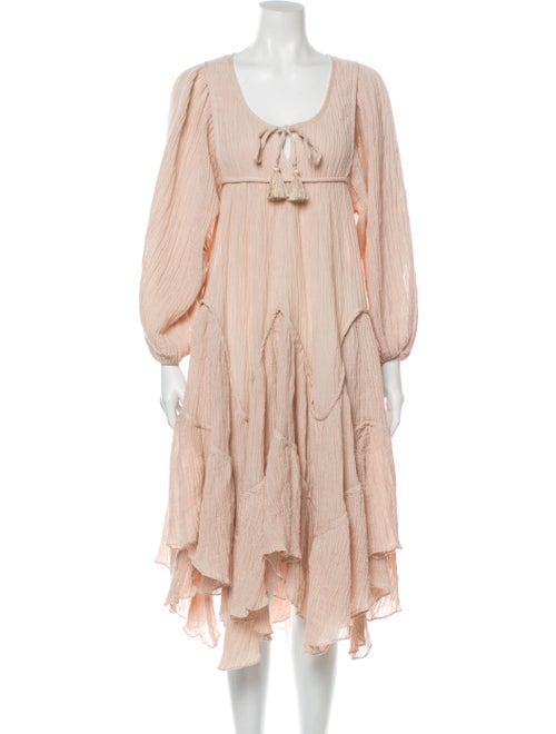 Zimmermann Scoop Neck Knee-Length Dress