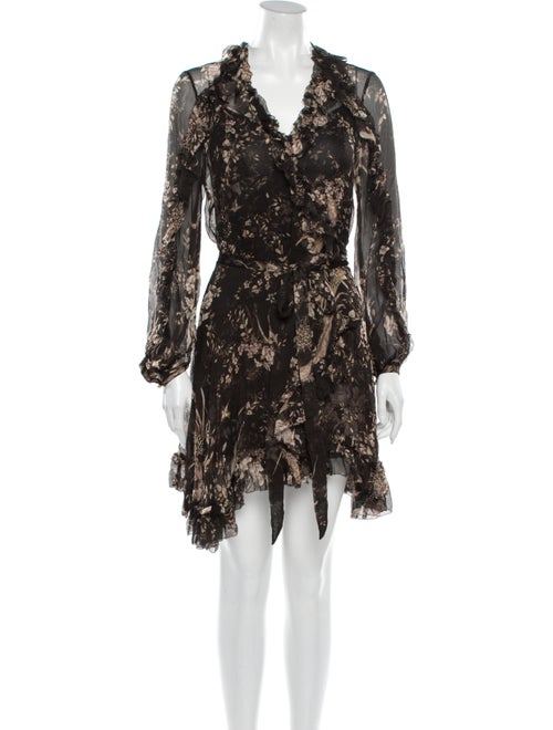 Zimmermann Silk Knee-Length Dress Black