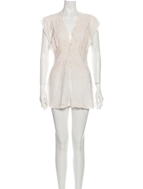 Zimmermann Silk V-Neck Romper