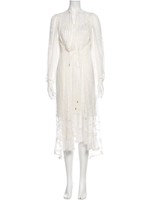 Zimmermann Silk Long Dress White