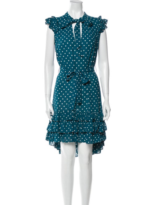 Zimmermann Polka Dot Print Mini Dress Green